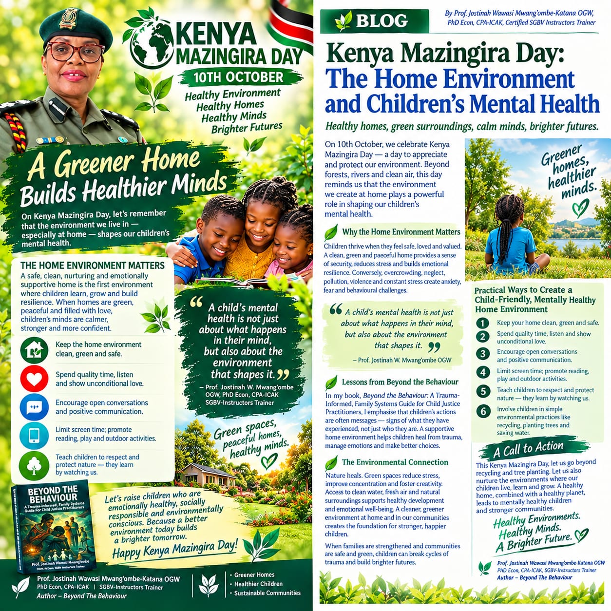 Kenya Mazingira Day - A Greener Home Builds Healthier Minds